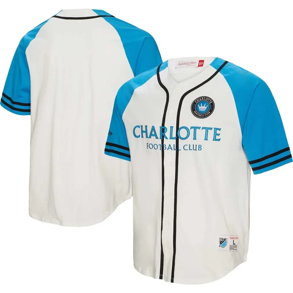 Charlotte FC Mitchell & Ness Practice Day Jersey Men's 2XL White NWT